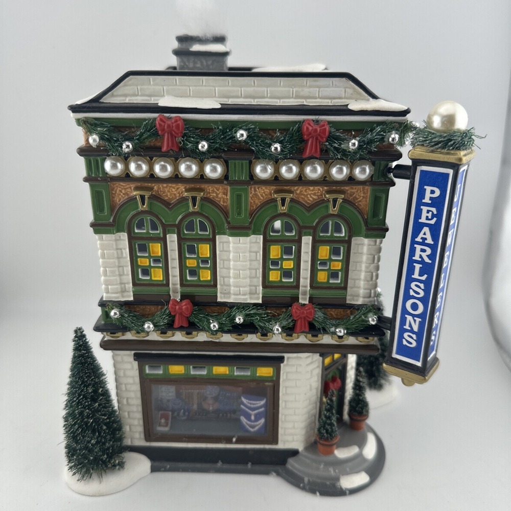 Dept 56 Snow Village Pearlson's Jewelry 56.55386 Retired